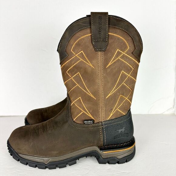 Irish Setter Two Harbors 11" Waterproof Leather Soft Toe Boot Men's Size 9 NEW - Picture 1 of 8